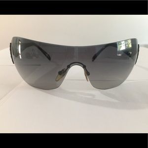 Authentic Black Prada Aviator Sunglasses